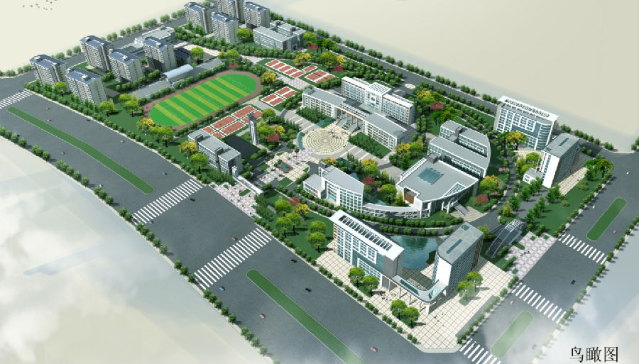 安徽能源技术学校鸟瞰图